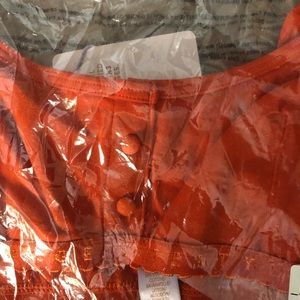 BNWT Fenty Savage X Cotton Bralette Spiced Orange 🍊 Large Buttons